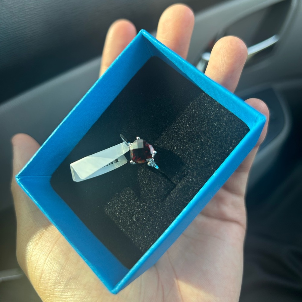 Garnet ring (birthstone for january)